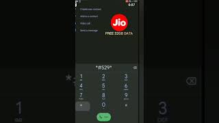 Jio Free Data 2025😱 | jio 32Gb data free Screat Code #shots #viral #airtel