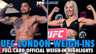 UFC Fight Night 255 Weigh-In Highlights: Perfect Session for London Return