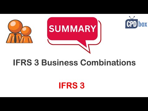 IFRS 3 Business Combinations summary - applies in 2025