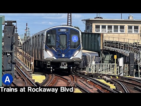 NYC Subway Railfanning - 30+ Minutes of A Trains at Rockaway Blvd