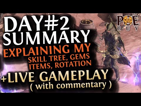 POE 2 - DAY#2 SUMMARY // MY PROGRESSION, TIPS & TRICKS + LIVE Gameplay with Commentary