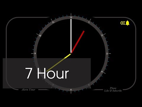 7 Hour - Analog Clock Timer & Alarm - 1080p - Countdown