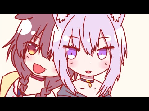 Basically Okayu and Korone Relationship [OkaKoro] | Animation