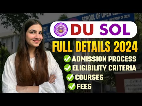 DU Open Admissions 2024 🔥| DU SOL Complete Details 💯| Courses, Fees, Criteria 📚 Worth it? 😱