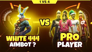 White444 Aimbot 🤔 ? Vs Pro players || #Shorts