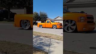 La Naranja 🍊 Chevy Silverado Tumbada Con Intros #intros #chevysilverado #droppedtrucks #takuache