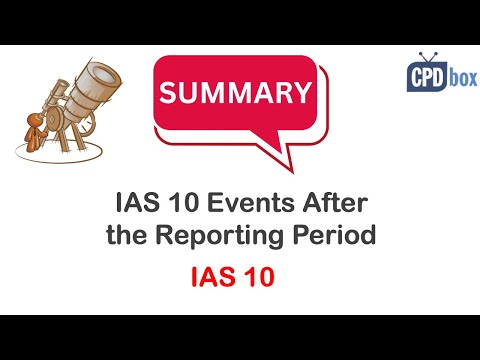 IAS 10 Events After the Reporting Period - applies in 2025