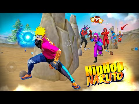 Hip Hop Naruto Is Here 🔥Solo vs Squad Mp5 + M4A1 III 🎯26 Kills Op - Garena free fire #freefire