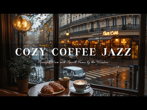 Cozy Coffee with After the Rain view and Jazz Music – Peaceful View with Smooth Tunes by the Window