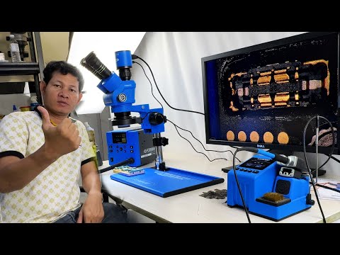 Unboxing and installing High Quality Forward 6555 Microscope