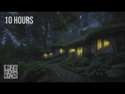 Hobbit Haven | Steady Rain & Rolling Thunder Ambience to Calm Your Noisy Mind | RELAX | SLEEP