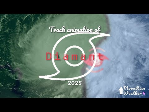 // Track of Hypothetical Hurricane Diamant, 2025 || Fictonian basin ★