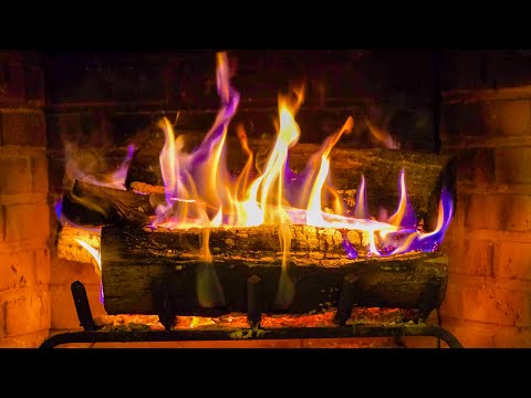 Cozy Crackling Fireplace Ambience — 12 Hours Relaxing Fireplace Background Screensaver 4K UHD