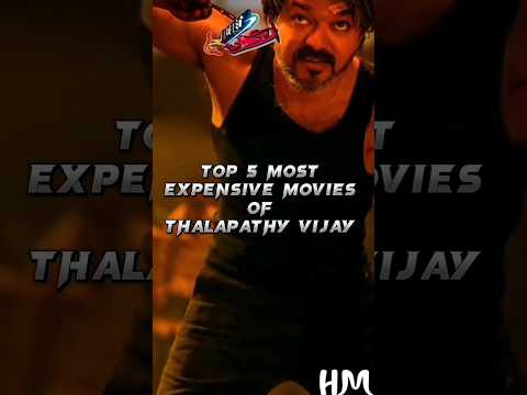 Top 5 most expensive movies of thalapathy vijay #india #sorts #star #acter #sauth #alluarjun #dancer