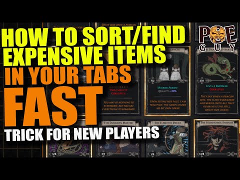 [PoE 1] POE Pro Tip: Find Valuable Items FAST in Your Stash Tabs with Minimal Stress!