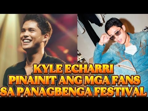 KYLE ECHARRI PINAINIT ANG MGA FANS SA PANAGBENGA FESTIVAL.