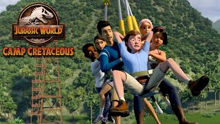 Zipline Danger | JURASSIC WORLD CAMP CRETACEOUS | NETFLIX