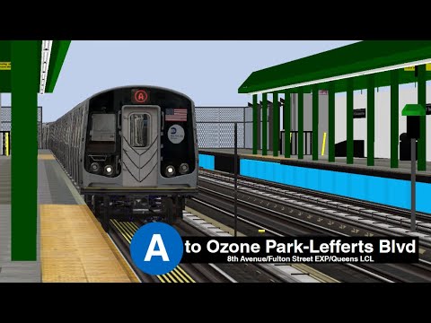 OpenBVE (R179) A Train from Inwood-207th Street to Ozone Park-Lefferts Blvd (Weekday/Weekend)