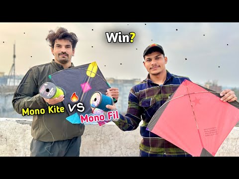 Mono Fil (vs) Mono Kite who is best | Kite Cutting | Kite Flying |