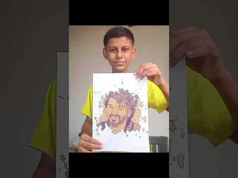 leo thalapathy vijay drawing coffee art#thalapathy #support