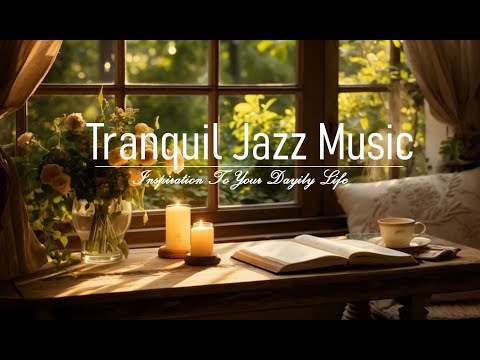 All Stress Relief With Gentle Jazz & Nature | Tranquil Jazz by a Coffee To Relax, Study, Work 🌿📚☕️