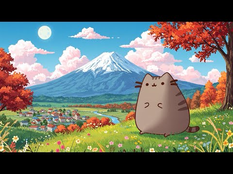 Cozy Hill Lofi với Pusheen 🏡 | Smooth & Soft Lofi Hip Hop 🎶 Cozy Lofi Beats for Relaxation