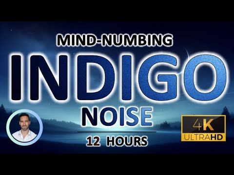 Mind-numbing Indigo Sleep Noise | Physical Healing & Pain Relief | 12 Hours | BLACK SCREEN