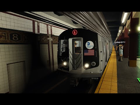 Roblox BMT Canarsie Line: R143 L Train from 14th St 8th Ave to Metro Ave Lorimer St