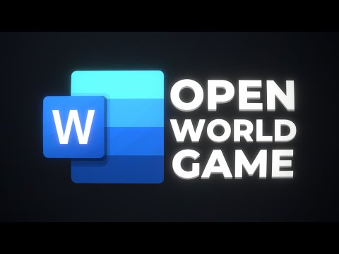 Making an OPEN-WORLD Game in WORD! (Cinematic Masterpiece)