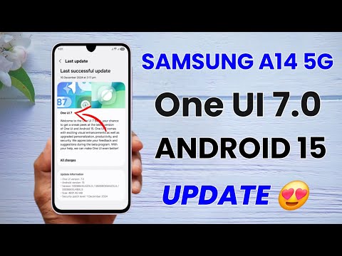 Samsung A14 5G One UI 7.0 Android 15 Update | Release Date | Samsung A14 New Update #SamsungA14