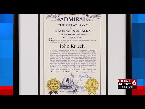 John Knicely named admiral in Nebraska Navy