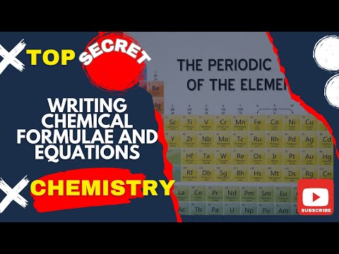 chemistry [ writing chemical formulae and equations] step by step explanation