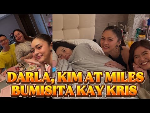 DARLA, KIM AT MILES BUMISITA KAY KRIS.