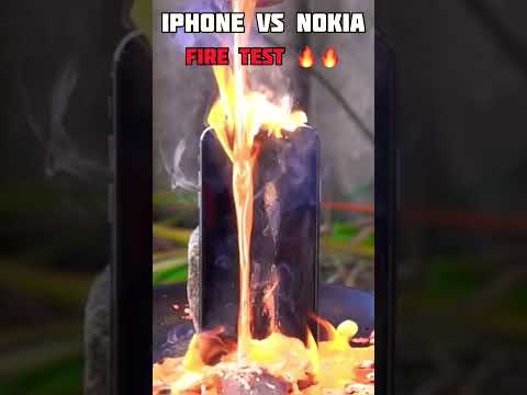 iPhone 🤡 vs Nokia 🤡 # lava test / fire test 🤔🤔