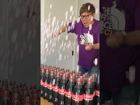 🥤💥50coke vs100mentos #Shorts