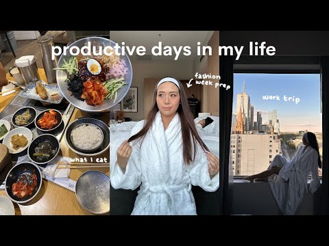 productive days in my life ⋆｡✩ fashion week, work trip, grwm, shopping, exploring Melbourne