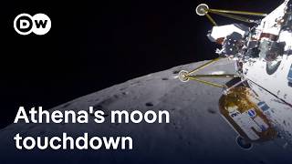 US robotic lander 'Athena' touches down on moon | DW News