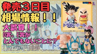 【DB相場情報】一番くじ ドラゴンボール EX 孫悟空修業編‼︎発売三日目相場情報！