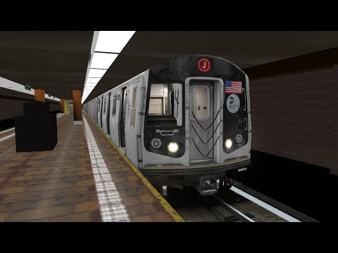 OpenBVE: R160A Alstom J Train from Jamaica Center to Broad Street Roundtrip