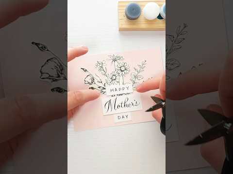 Mother's Day Card | Flower Bouquet #cardmaking #calligraphy  #embossing #mothersday