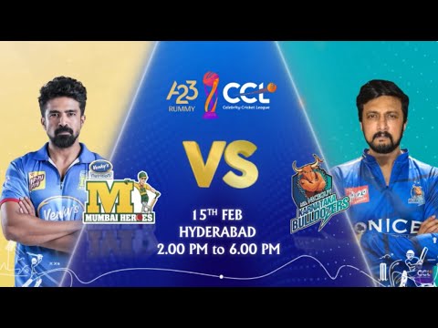 CCL 2025 Match 7 - Promo | Mumbai Heroes vs Karnataka Bulldozers | Feb 15th 2 PM #A23Rumy #CCL2025