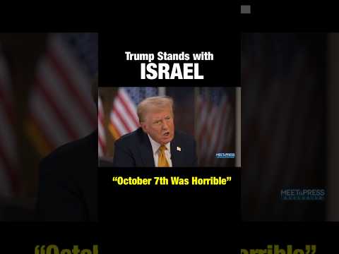 Donald Trump STANDS with Israel.