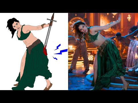 Aaj Ki Raat Full Video Song  | Stree 2 | Tamannaah Bhatia | Sachin Jigar | Drawing meme | Funny meme