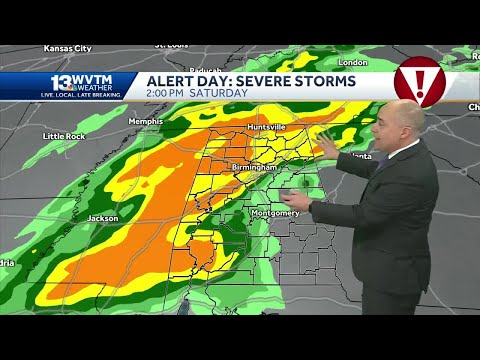 Three rounds of severe storms in the forecast, some could produce damaging tornadoes Saturday