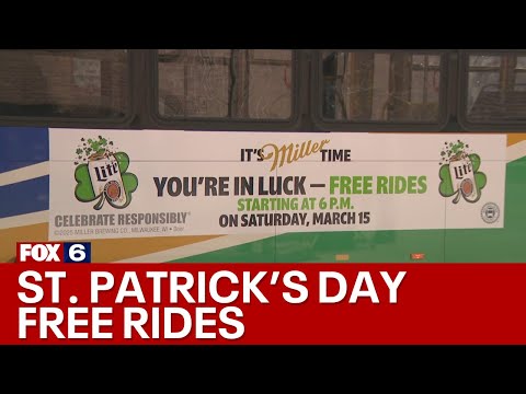 Milwaukee St. Patrick's Day free rides, MCTS service | FOX6 News Milwaukee