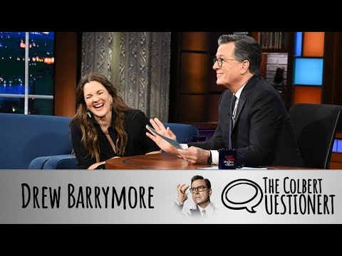 Drew Barrymore Takes The Colbert Questionert