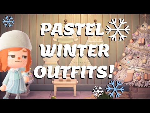 PASTEL WINTER OUTFITS in ACNH!