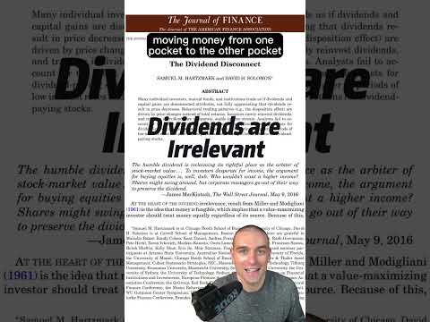 Dividends are not investment returns. They are not free money, and do not offer downside protection.