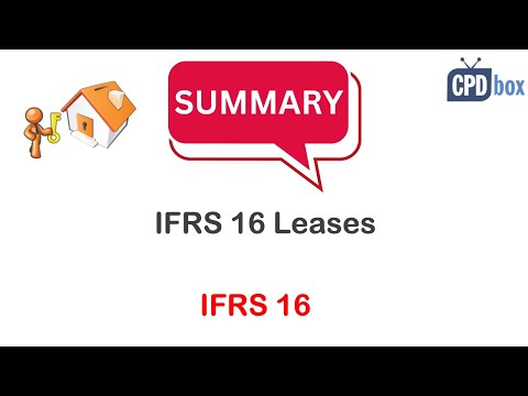 IFRS 16 Leases summary - applies in 2025