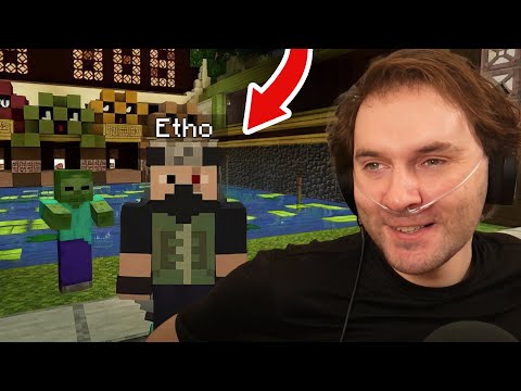 Playing Etho's Frogger Game In Minecraft!